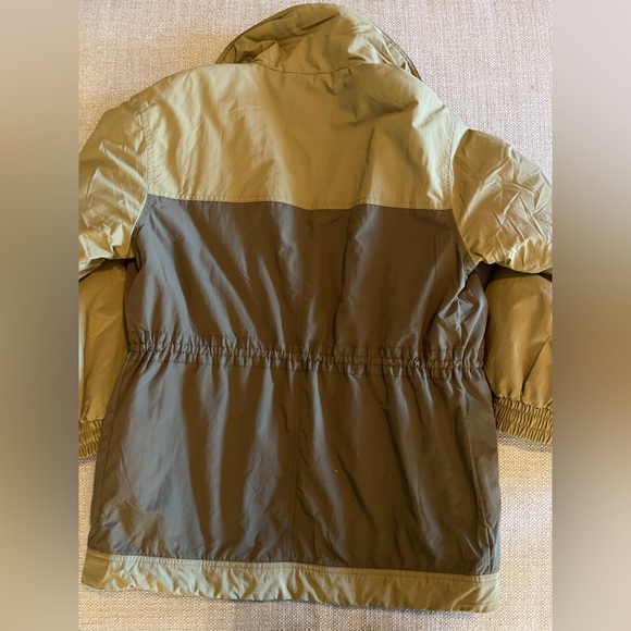 Oversized Future Collective Two-Tone Quilt Lined Utility Jacket Olive Green - Picture 8 of 10